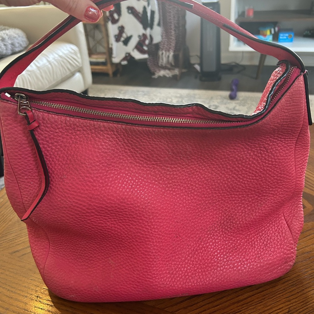 COACH Pink Leather Women's Boho  Bag